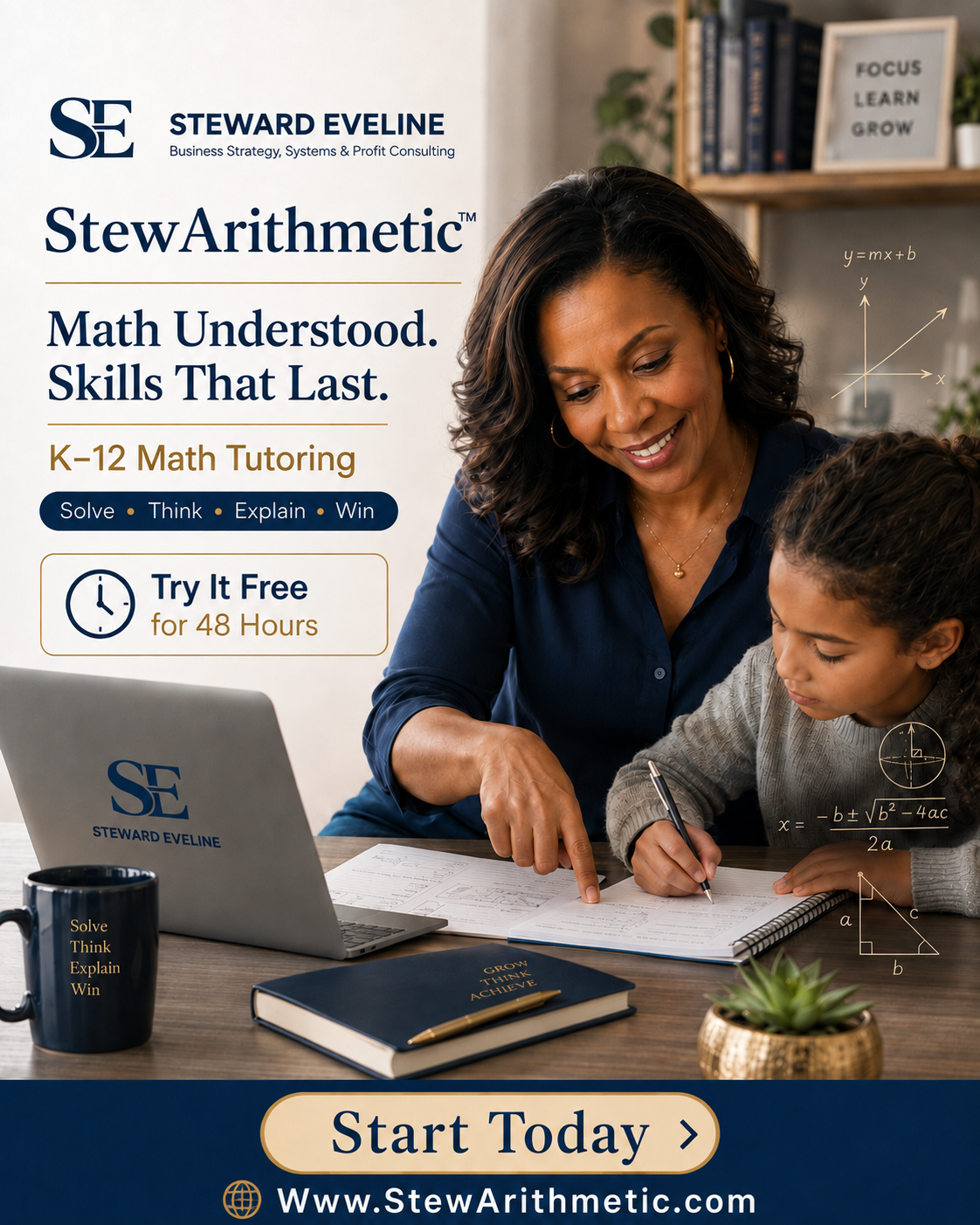 StewArithmetic K-12 math tutoring