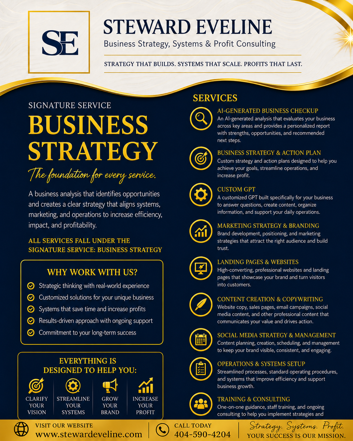 Business Strategy signature service
